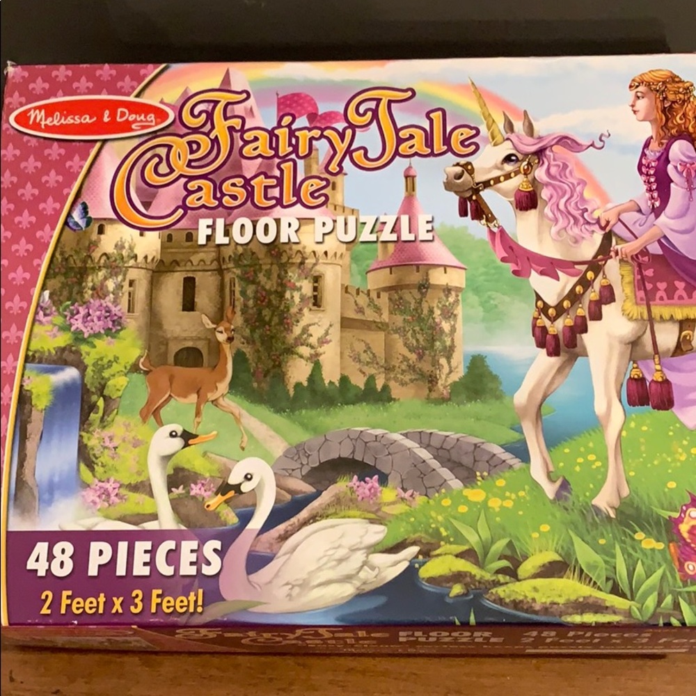 Melissa and Doug fairy tale castle floor puzzle 48